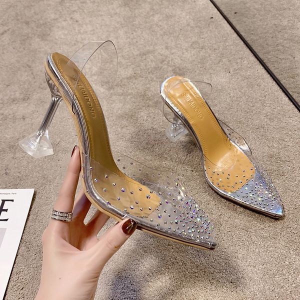 luxury dress shoes sandal 2021 summer versatile pointed transparent single sho high heels thin heel fish mouth sandals, Black
luxury dress shoes sandal 2021 summer versatile pointed transparent single sho high heels thin heel fish mouth sandals, Black