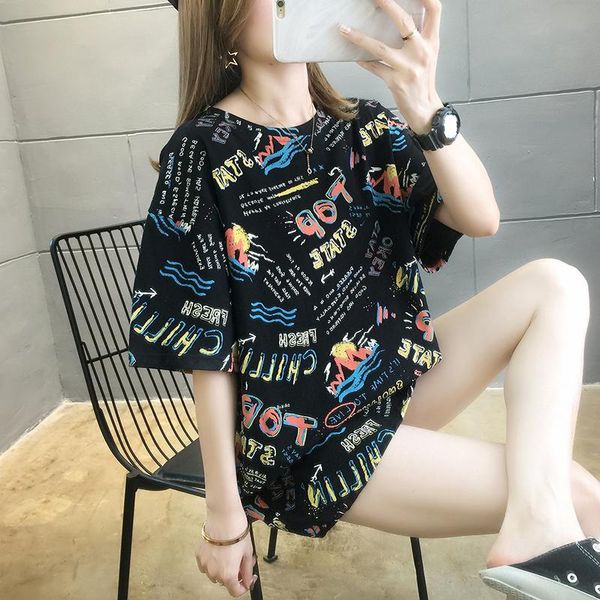 women's t-shirt kekeplus store oversize summer 2021 fashion print t shirt women short sleeve base o-neck casual tee korean girl tshirt, White
women's t-shirt kekeplus store oversize summer 2021 fashion print t shirt women short sleeve base o-neck casual tee korean girl tshirt, White