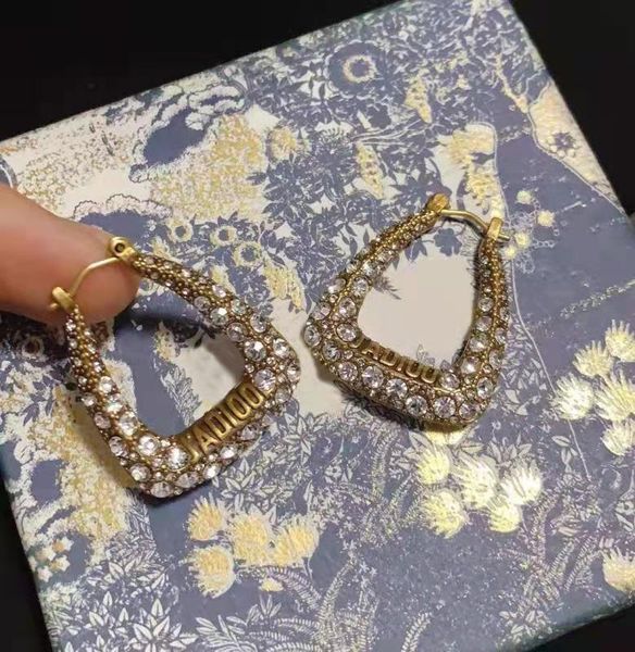 designer jewelry earrings dijia's new summer 2021 personality french geometric letter rhinestone korean earrings 1zm9, Golden
designer jewelry earrings dijia's new summer 2021 personality french geometric letter rhinestone korean earrings 1zm9, Golden