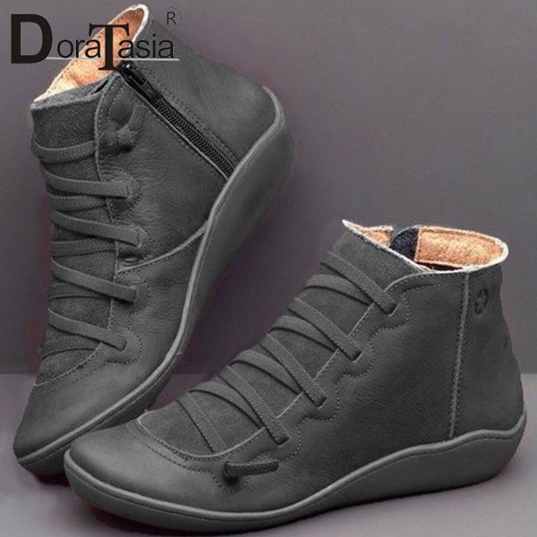 doratasia new big size 35 43 ladies ins boots women zip cross tied ankle boots sole wedges heels shoes woman x10j#, Black
doratasia new big size 35 43 ladies ins boots women zip cross tied ankle boots sole wedges heels shoes woman x10j#, Black