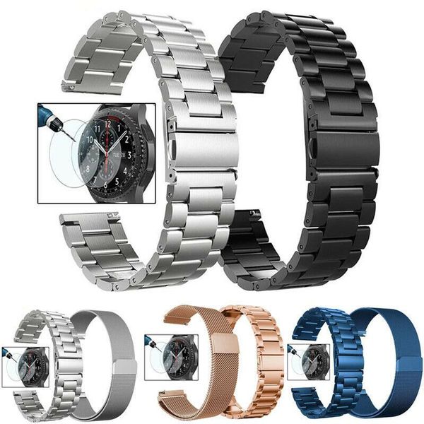 watch bands 22mm band for samsung gear s3 frontier 46mm stainless steel replacement strap classic, Black;brown
watch bands 22mm band for samsung gear s3 frontier 46mm stainless steel replacement strap classic, Black;brown