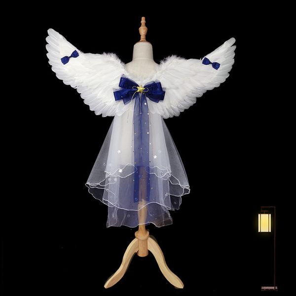 girls cosplay angel feather wings anime accessories christmas halloween party props performance costume princess back decoration, Black
girls cosplay angel feather wings anime accessories christmas halloween party props performance costume princess back decoration, Black