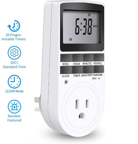 timers digital light timer plug outlet socket lcd display energy saving
timers digital light timer plug outlet socket lcd display energy saving