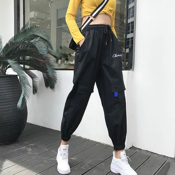 women's pants & capris fashion harajuku black pencil 2021 est women cargo trousers casual hip hop dance combat streetwear workout, Black;white
women's pants & capris fashion harajuku black pencil 2021 est women cargo trousers casual hip hop dance combat streetwear workout, Black;white