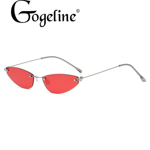 sunglasses fashion metal rimless cat eye designer women sun glasses lady trend uv400 shades super light eyewear, White;black
sunglasses fashion metal rimless cat eye designer women sun glasses lady trend uv400 shades super light eyewear, White;black