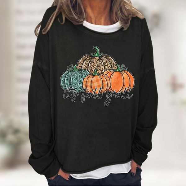 2021 halloween theme leopard pumpkin print casual loose sweater autumn and winter women's wear, Black
2021 halloween theme leopard pumpkin print casual loose sweater autumn and winter women's wear, Black