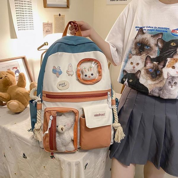 school bags waterproof girl harajuku backpack kawaii nylon women cute bag lady college student pin badge female book
school bags waterproof girl harajuku backpack kawaii nylon women cute bag lady college student pin badge female book