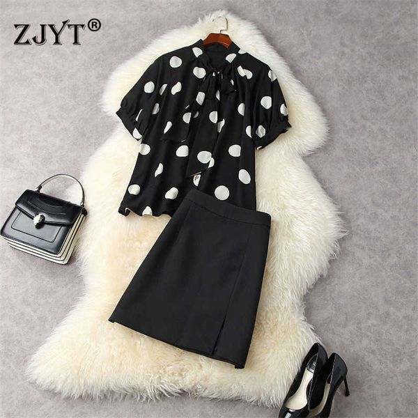 summer two piece ol outfits women runway fashion designers dot print loose chiffon shirt and aline skirt suit sets 210601, White
summer two piece ol outfits women runway fashion designers dot print loose chiffon shirt and aline skirt suit sets 210601, White
