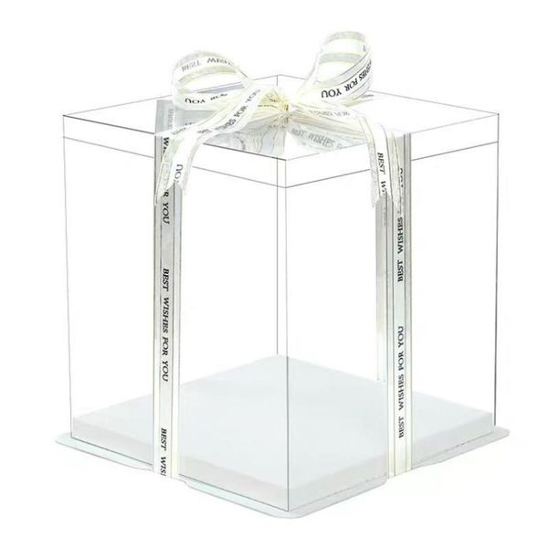 gift wrap 2pcs 22x22x16 cm clear lid white base square cake box for gifts bakery products package
gift wrap 2pcs 22x22x16 cm clear lid white base square cake box for gifts bakery products package