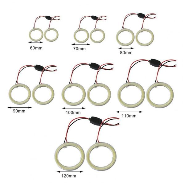 2pcs/set 9-14v cob led angel eyes car auto vehicle rings head light bulb lamp
2pcs/set 9-14v cob led angel eyes car auto vehicle rings head light bulb lamp