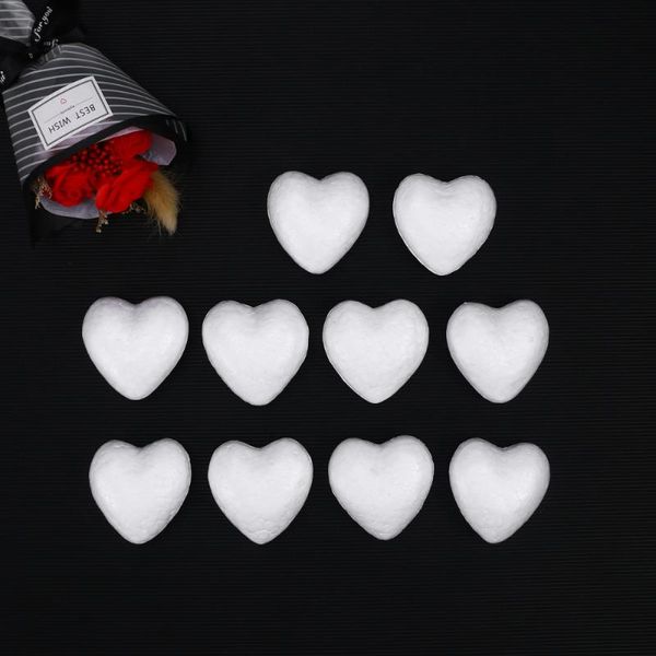 10pcs craft hearts heart-shaped polystyrene ball for arts and craft use diy ornaments wedding decorations 6cm (white)
10pcs craft hearts heart-shaped polystyrene ball for arts and craft use diy ornaments wedding decorations 6cm (white)