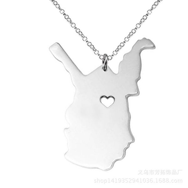 pendant necklaces europe and the united states selling, west virginia not embroidered steel necklace personality, Silver
pendant necklaces europe and the united states selling, west virginia not embroidered steel necklace personality, Silver