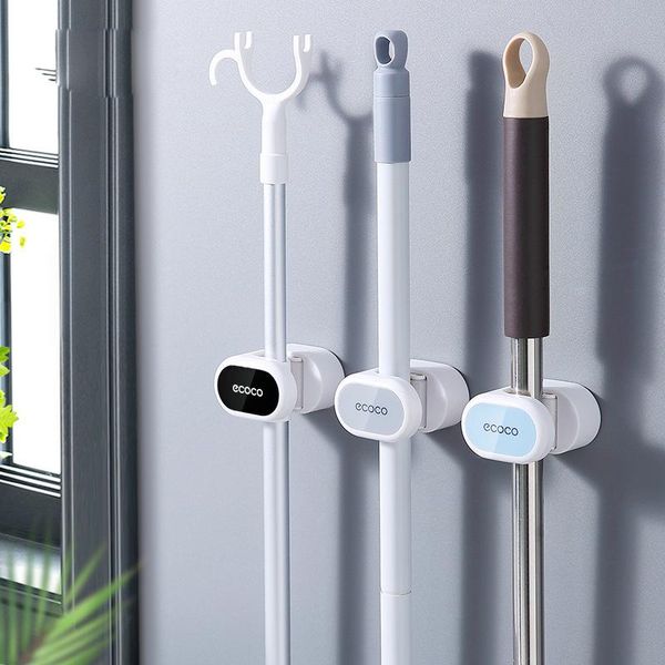 hooks & rails wall mounted mop holder bathroom self-adhesive broom hanger strong racks kitchen organizer storage houseware
hooks & rails wall mounted mop holder bathroom self-adhesive broom hanger strong racks kitchen organizer storage houseware