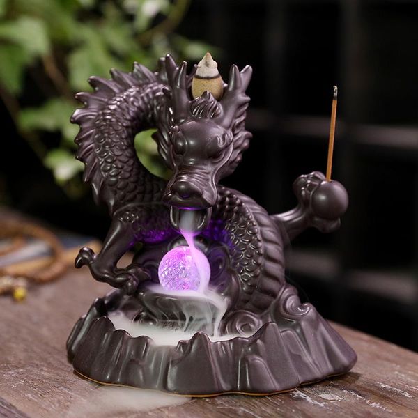 fragrance lamps home decor 7-color change incense burner handmade ceramic dragon backflow creative smoke waterfall holder
fragrance lamps home decor 7-color change incense burner handmade ceramic dragon backflow creative smoke waterfall holder