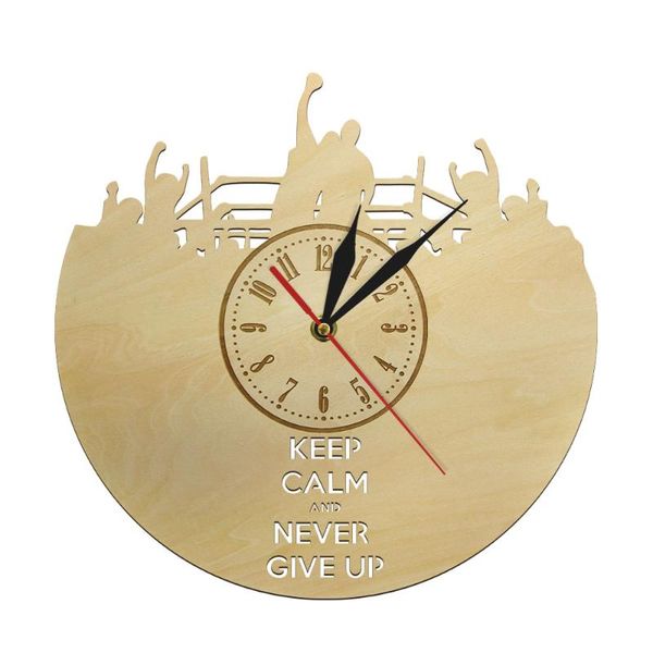 wall clocks keep calm nevery give up wooden time clock natural wood decor silent sweep movement
wall clocks keep calm nevery give up wooden time clock natural wood decor silent sweep movement