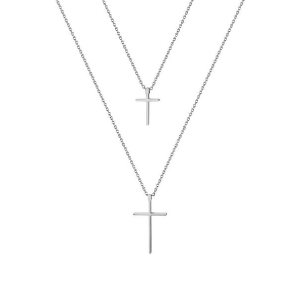 pendant necklaces boniskiss multi-layers punk chains double cross necklace for women men stainless steel ladies jewelry gifts, Silver
pendant necklaces boniskiss multi-layers punk chains double cross necklace for women men stainless steel ladies jewelry gifts, Silver