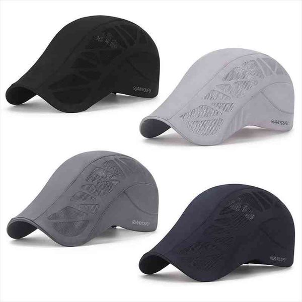 men mesh breathing beret quick dry sun hat for women jumpsuit detective cap l chef hats restaurant work cap, Blue;gray
men mesh breathing beret quick dry sun hat for women jumpsuit detective cap l chef hats restaurant work cap, Blue;gray
