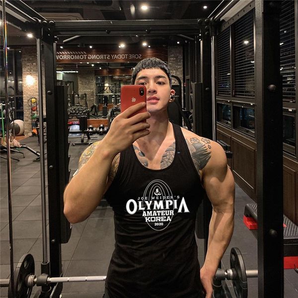 2021 new bodybuilding tank men fitness sleeveless gyms workout shirt male summer cotton undershirt casual solid singlet vest clothes hd, White;black
2021 new bodybuilding tank men fitness sleeveless gyms workout shirt male summer cotton undershirt casual solid singlet vest clothes hd, White;black