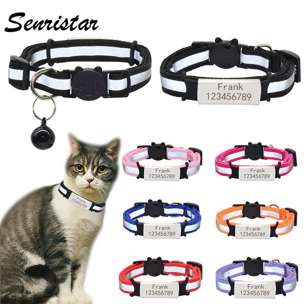 cat collars & leads custom reflective nameplate collar bell personalized safety nylon engraved id name tag necklace pet kitten
cat collars & leads custom reflective nameplate collar bell personalized safety nylon engraved id name tag necklace pet kitten