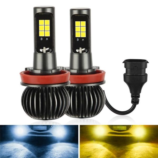 car headlights led headlight bulb high low beam diodes white/yellow light h8/h11 csp dual color kit for fog 1pair #y
car headlights led headlight bulb high low beam diodes white/yellow light h8/h11 csp dual color kit for fog 1pair #y