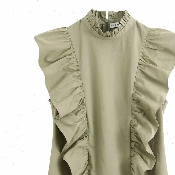 new women elegant agaric lace stand collar solid casual smock blouse ladies chic pleated ruffles femininas shirts, White
new women elegant agaric lace stand collar solid casual smock blouse ladies chic pleated ruffles femininas shirts, White