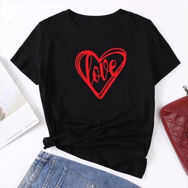 red heart love print mens men short sleeve femme valentines day tees aesthetic woman clothes, White;black
red heart love print mens men short sleeve femme valentines day tees aesthetic woman clothes, White;black