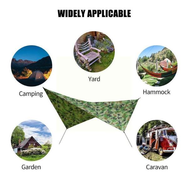 tents and shelters 230*140cm camouflage outdoor ultralight tarp camping survival multifunctional shelter sun rain beach waterproof mat i4j1
tents and shelters 230*140cm camouflage outdoor ultralight tarp camping survival multifunctional shelter sun rain beach waterproof mat i4j1