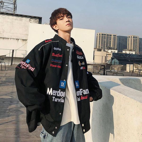 men's jackets jacket male student korean fashion spring and autumn i loose baseball uniform work clothes, Black;brown
men's jackets jacket male student korean fashion spring and autumn i loose baseball uniform work clothes, Black;brown