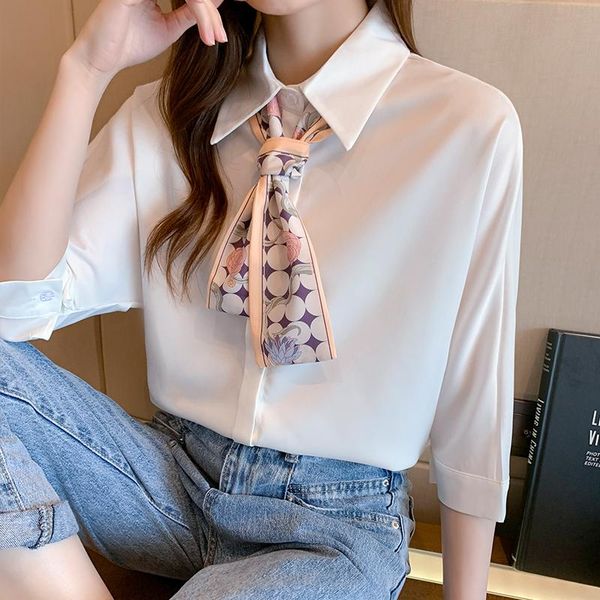 women's blouses & shirts 2021summer half sleeve chiffon shirt white temperament ladies bow button fashion womens
women's blouses & shirts 2021summer half sleeve chiffon shirt white temperament ladies bow button fashion womens