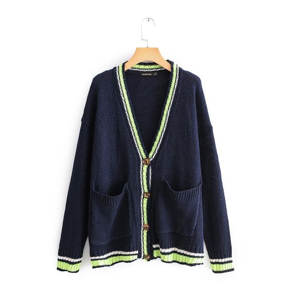 women's sweaters asds women oversized knitted striped cardigan long sleeve pockets buttons vintage basic casual loose wxy54197, White;black
women's sweaters asds women oversized knitted striped cardigan long sleeve pockets buttons vintage basic casual loose wxy54197, White;black