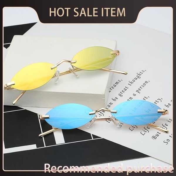 frameless sunglasses and colorful personalized sunglasses women's oval fashionable metal all-match glasses male men's sun frame au, White;black
frameless sunglasses and colorful personalized sunglasses women's oval fashionable metal all-match glasses male men's sun frame au, White;black