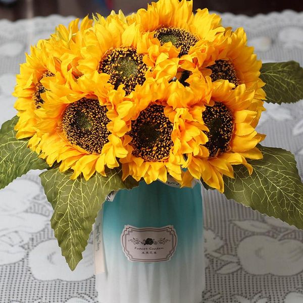 yellow sunflower branch bright color artificial sun flower bouquet wedding desk decor floral bush for vase artificial flower#p30
yellow sunflower branch bright color artificial sun flower bouquet wedding desk decor floral bush for vase artificial flower#p30