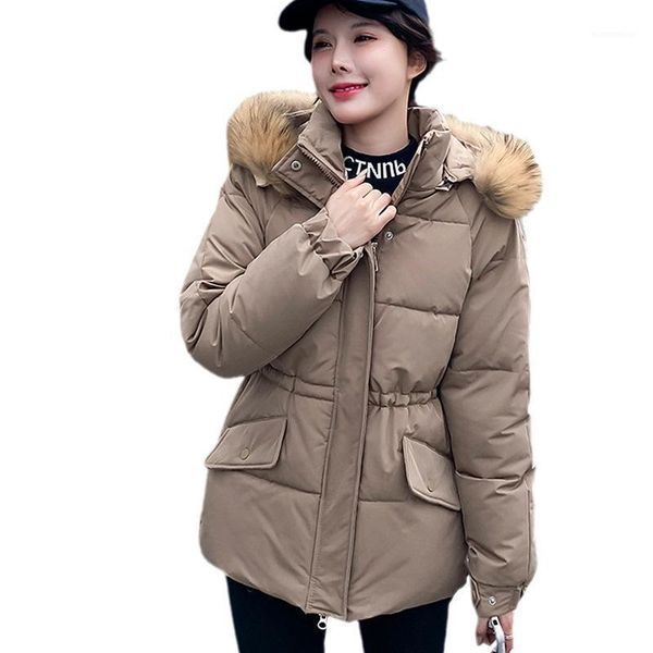 women's down & parkas solid color loose hooded padded jacket 2021 winter short thick warm coat, Black
women's down & parkas solid color loose hooded padded jacket 2021 winter short thick warm coat, Black