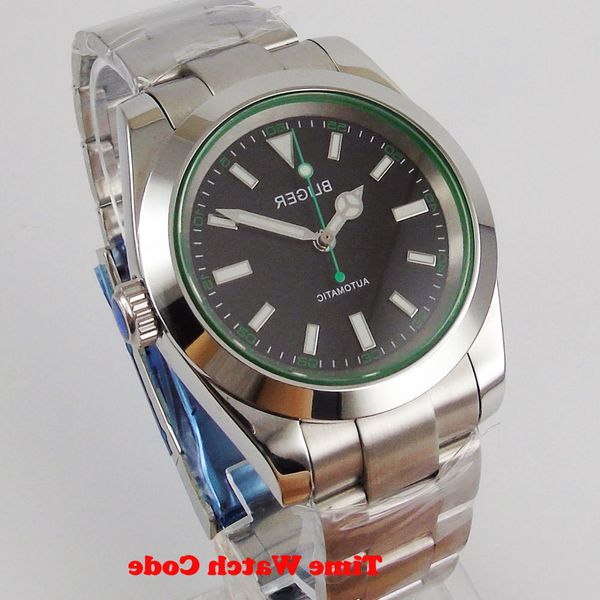 bliger 40mm black automatic men's watch japan nh35a miyota8215 luminous hands dial sapphire crystal polished bezel bracelet, Slivery;brown
bliger 40mm black automatic men's watch japan nh35a miyota8215 luminous hands dial sapphire crystal polished bezel bracelet, Slivery;brown