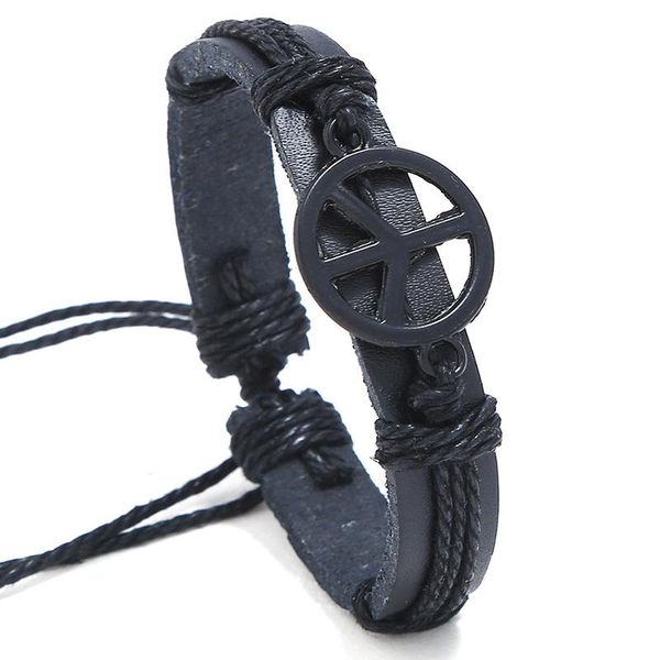 cuff suitable adults children black/brown fashion peace sign bracelet bangle leather hand chain buckle friendship men women bracelets, White
cuff suitable adults children black/brown fashion peace sign bracelet bangle leather hand chain buckle friendship men women bracelets, White