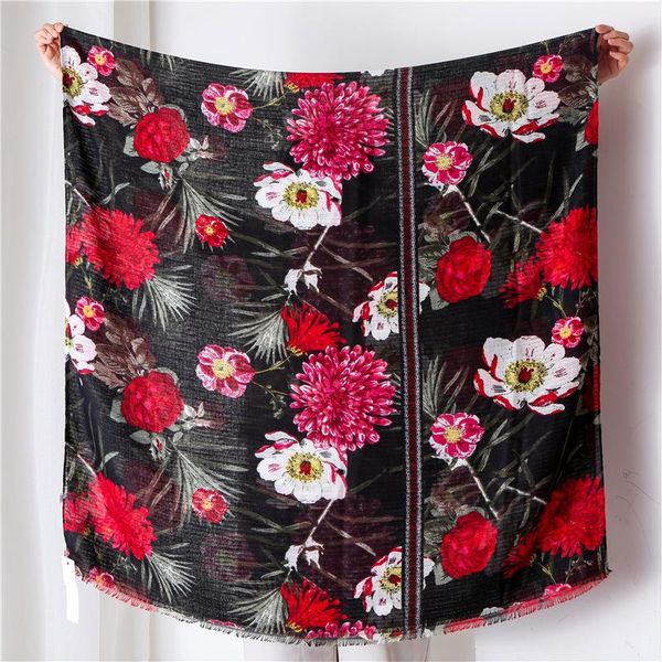 scarves women red tropical print scarf girls floral printed female soft summer beach cape shawl wrap flower long, Blue;gray
scarves women red tropical print scarf girls floral printed female soft summer beach cape shawl wrap flower long, Blue;gray