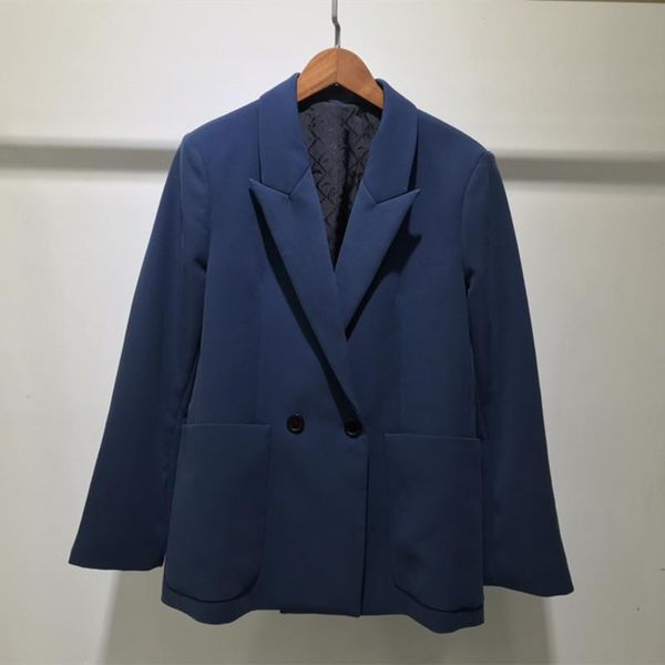 women's suits & blazers autumn women notched double breasted blue loose 2021 suit coat for ol, White;black
women's suits & blazers autumn women notched double breasted blue loose 2021 suit coat for ol, White;black