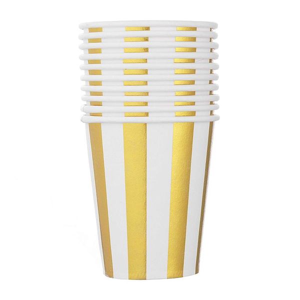 disposable dinnerware 10pcs golden cup polka dot striped paper party supplies tableware birthday dinner bachelorette cups
disposable dinnerware 10pcs golden cup polka dot striped paper party supplies tableware birthday dinner bachelorette cups