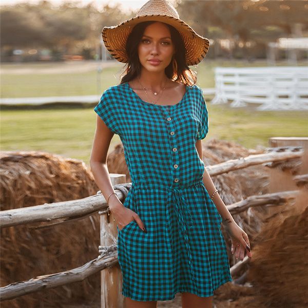 spring new simple plaid casual short sleeve high waist button floral for women 2021 summer pq8z, Black;gray
spring new simple plaid casual short sleeve high waist button floral for women 2021 summer pq8z, Black;gray