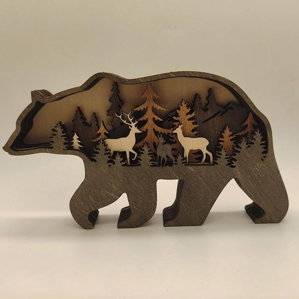 novelty items forest animal wooden home ornament north american multilayer woodland bear/elk silhouette decor for shelf table re
novelty items forest animal wooden home ornament north american multilayer woodland bear/elk silhouette decor for shelf table re