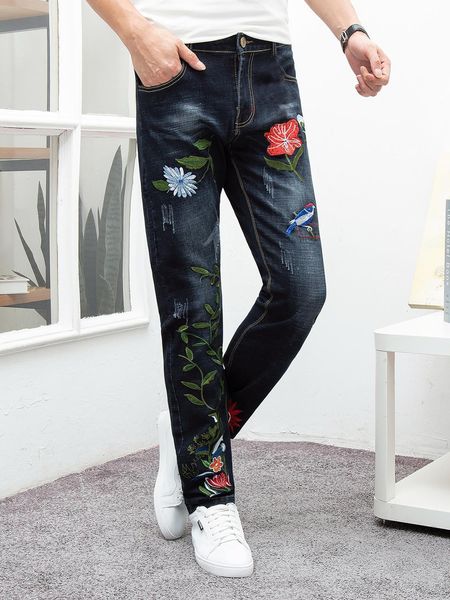 2021 brand new men's slim elastic fashion business classic style ny jeans denim pants trousers male h8nm, Black
2021 brand new men's slim elastic fashion business classic style ny jeans denim pants trousers male h8nm, Black