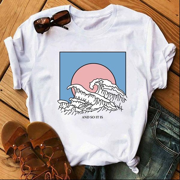 the great wave t shirt women tshirt tumblr 90s and so it is ocean fashion graphic tee cute summer female t, White
the great wave t shirt women tshirt tumblr 90s and so it is ocean fashion graphic tee cute summer female t, White