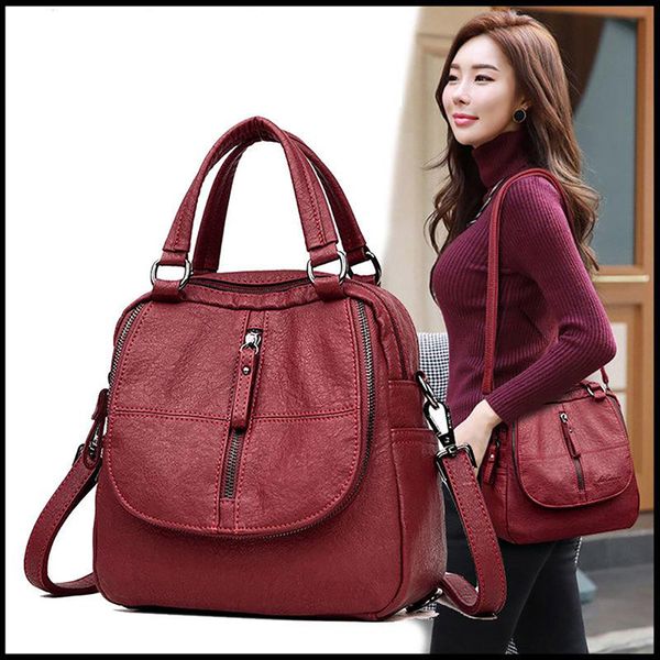 multifunctional black red women backpacks fashion shoulder crossbody bags for girl bookbags solid small schoolbags travel bag 210303
multifunctional black red women backpacks fashion shoulder crossbody bags for girl bookbags solid small schoolbags travel bag 210303