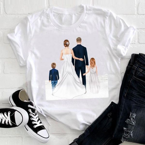 women's t-shirt family happy time women clothing cartoon mama mom mother short sleeve summer clothes print tshirt female tee graphic, White
women's t-shirt family happy time women clothing cartoon mama mom mother short sleeve summer clothes print tshirt female tee graphic, White
