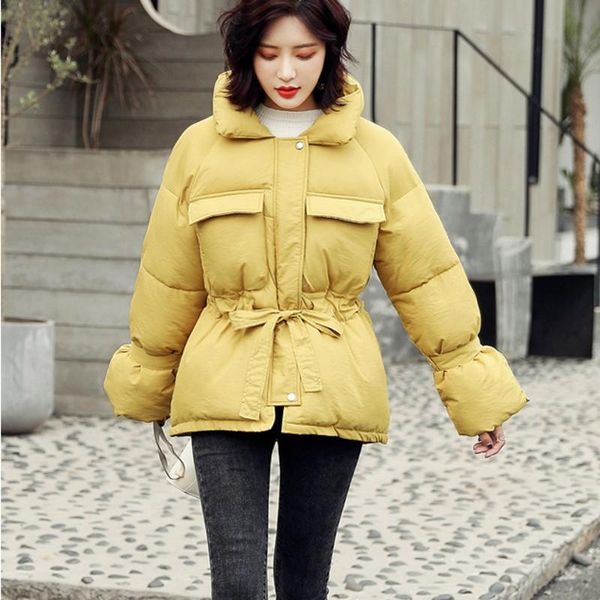 women cotton coat jackets 2021 winter new padded warm overcoat fashion brief drawstring stand collar outerwear thick parkas hot, Black
women cotton coat jackets 2021 winter new padded warm overcoat fashion brief drawstring stand collar outerwear thick parkas hot, Black