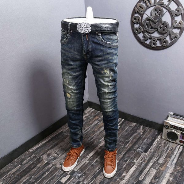 pop jeans brand casual slim pants elastic men's leggings fashion spring and autumnwinter, Blue
pop jeans brand casual slim pants elastic men's leggings fashion spring and autumnwinter, Blue
