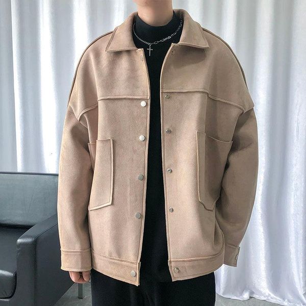 2021 men's deerskin fleece fabric bomber jacket trendy casual outerwear loose streetwear windbreaker clothes hip hop coats m-xl, Black;brown
2021 men's deerskin fleece fabric bomber jacket trendy casual outerwear loose streetwear windbreaker clothes hip hop coats m-xl, Black;brown