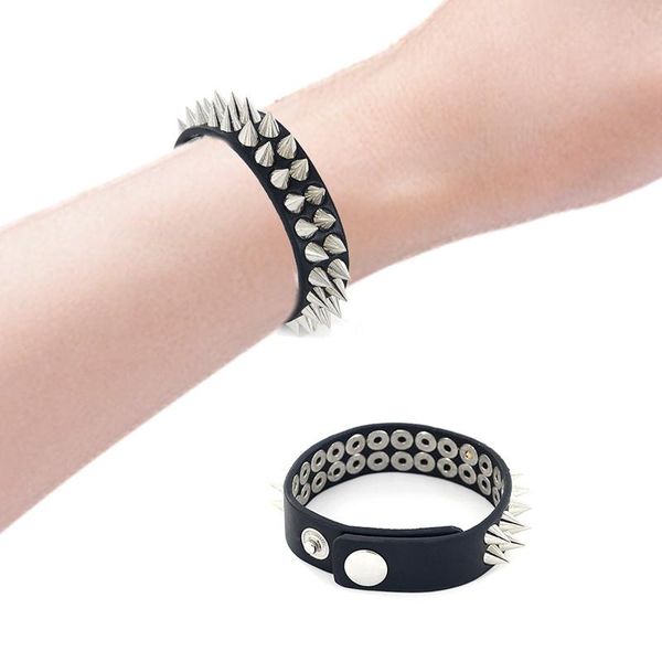 charm bracelets gothic delicate cuspidal spikes rivet cone stud cuff black leather & bangles punk bracelet drop, Golden;silver
charm bracelets gothic delicate cuspidal spikes rivet cone stud cuff black leather & bangles punk bracelet drop, Golden;silver
