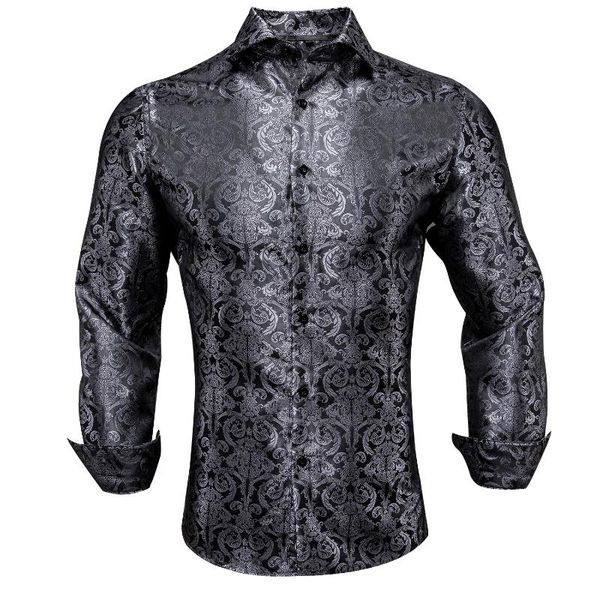 hi-tie grey black casual mens shirt floral paisley luxury silk shirt for men wedding dress fashion slim fit long sleeve dropship, White;black
hi-tie grey black casual mens shirt floral paisley luxury silk shirt for men wedding dress fashion slim fit long sleeve dropship, White;black