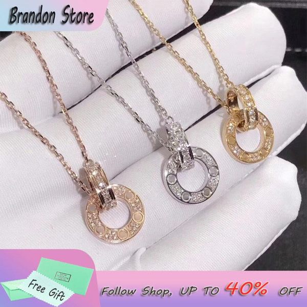 chains ctr titanium steel necklace zircon double ring buckle men and women clavicle chain jewelry, Silver
chains ctr titanium steel necklace zircon double ring buckle men and women clavicle chain jewelry, Silver